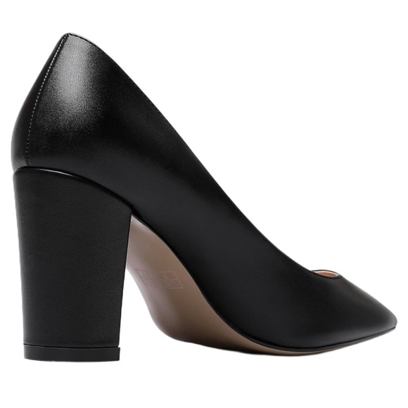 NWOT Women's Slip On Matte Pointed Toe Block High Heel Pumps Shoes 3.5 Inch - Picture 9 of 10